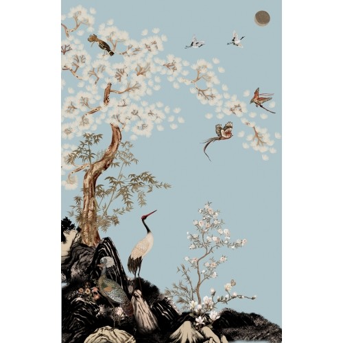 竹节真丝无缝墙布