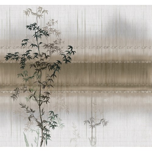 竹节真丝无缝墙布